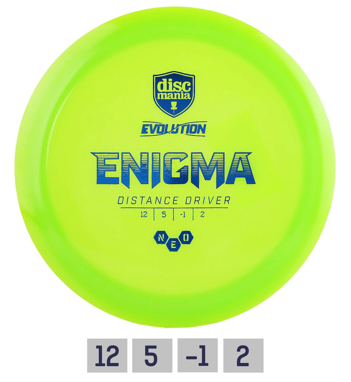 Diskgolfo diskas Distance Driver NEO ENIGMA Evolution Green