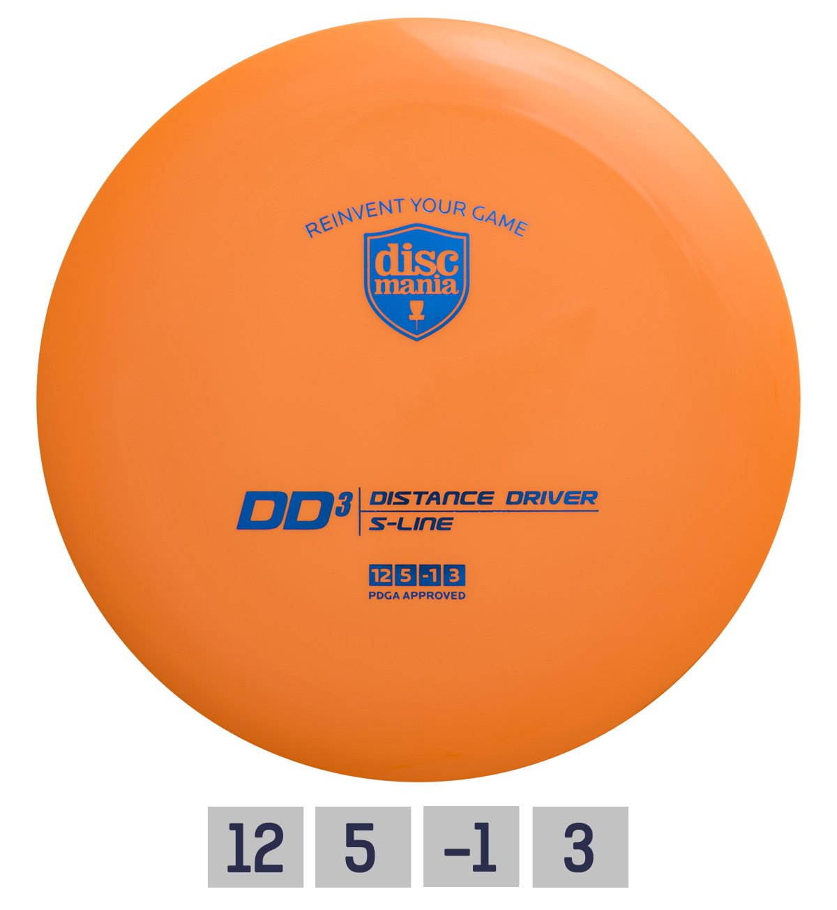 Diskgolfo diskas Distance Driver S-LINE DD3 orange