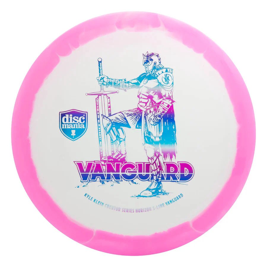 Diskgolfo diskas Fairway Driver S-LINE HORIZON VANGUARD White/Pink