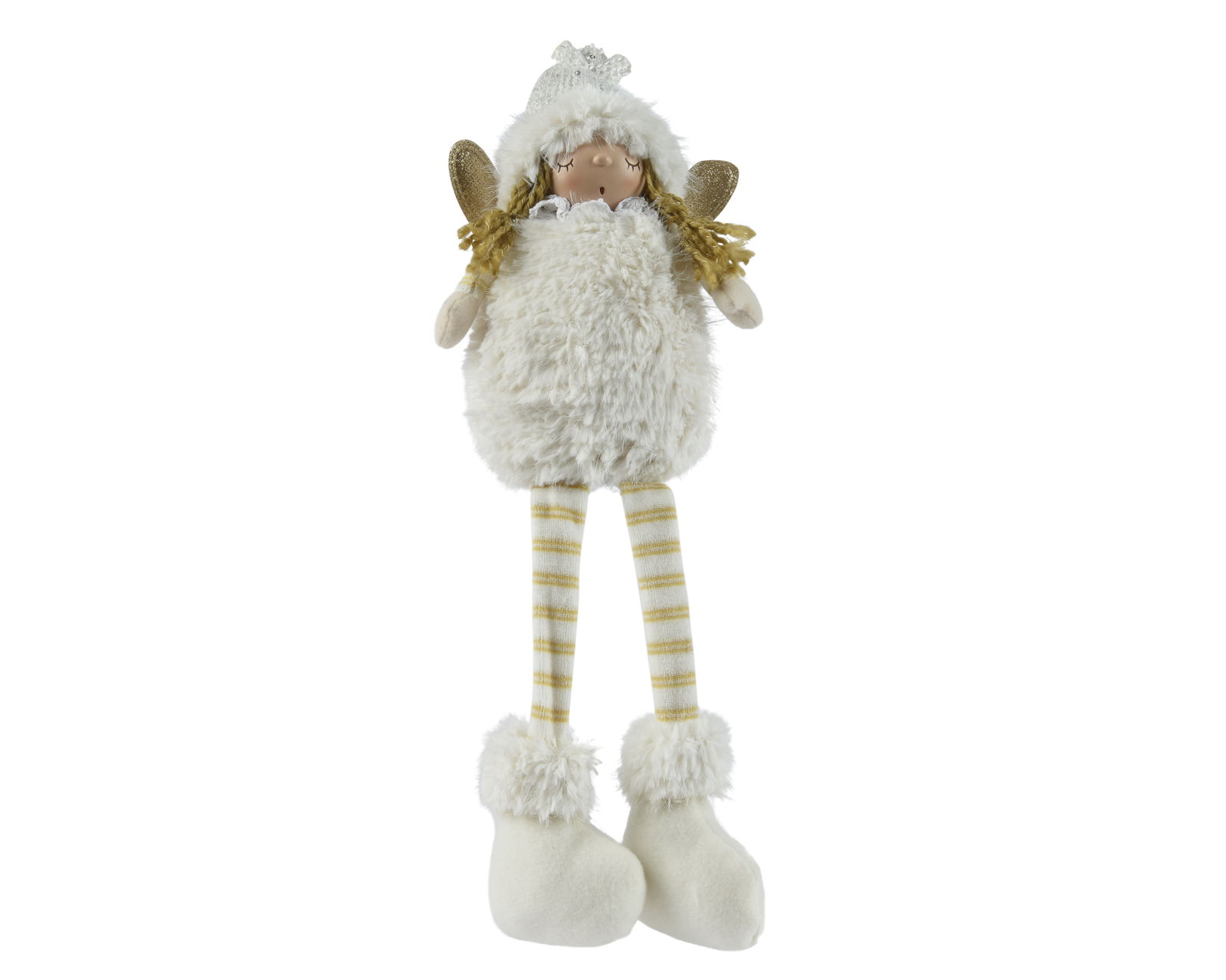 Kalėdinė dekoracija ANGEL, baltos sp., 16 x 9 x 40 cm, 1 vnt