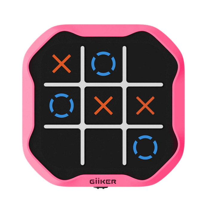 GIIKER TIC-TAC-TOE interaktyvi konsolė susikaupimui ir atminčiai gerinti, rožinė