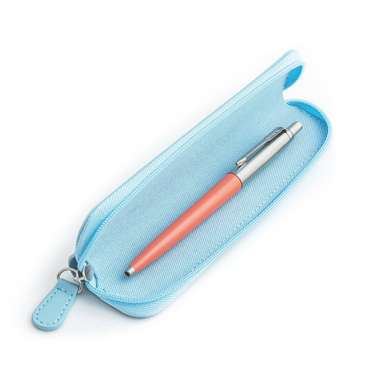 Parker Jotter Originals Royal Coral tušinukų dovanų rinkinys su mėlynu dėklu