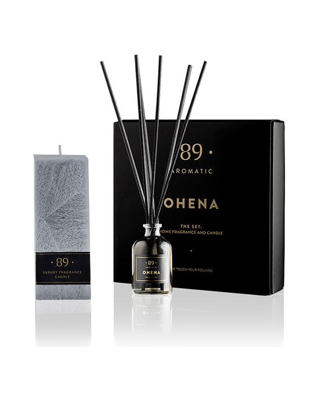 Namų kvapas ir palmių vaško žvakė Aromatic89 kalėdinis dovanų rinkinys