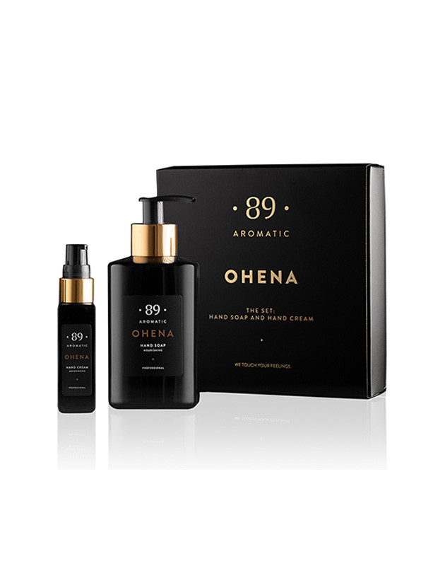 Rankų muilas ir rankų kremas Aromatic89 dovanų rinkinys Kalėdinė kolekcija