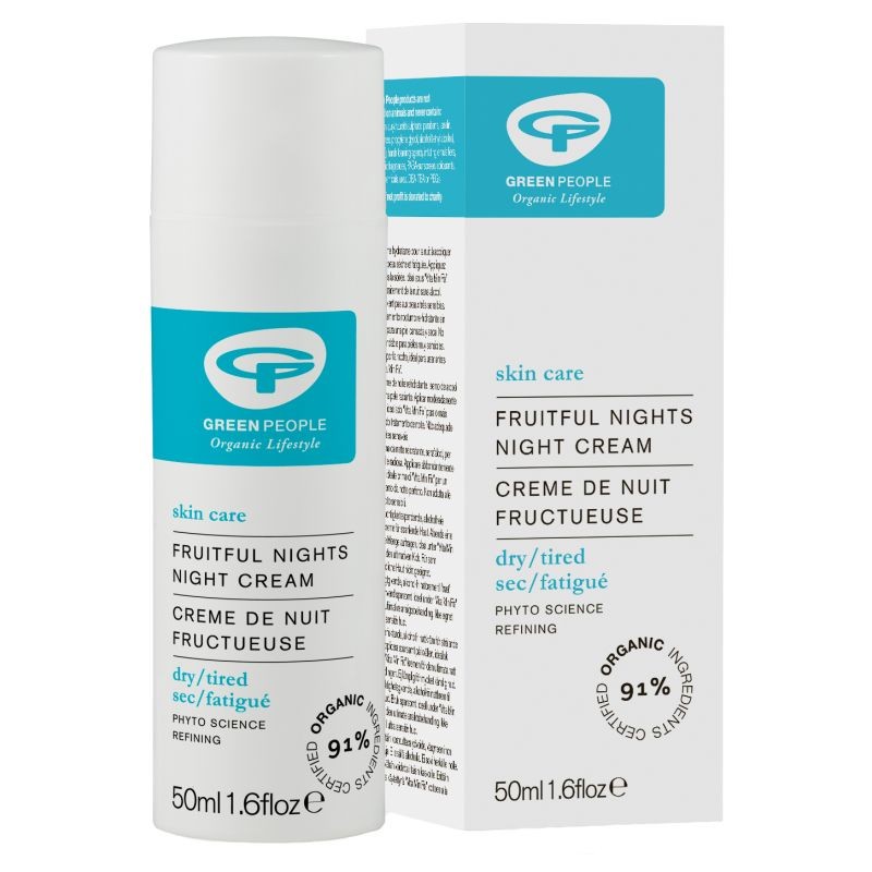 Naktinis vaisinis veido kremas GREEN PEOPLE, 50 ml