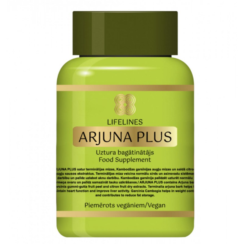 Maisto papildas "Arjuna Plus" LIFELINES, 60 kaps.