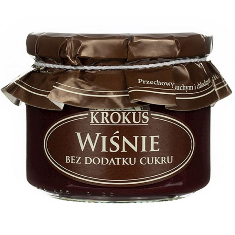 Vyšnių ir obuolių tyrė be pridėtinio cukraus, 310 g. ,KROKUS
