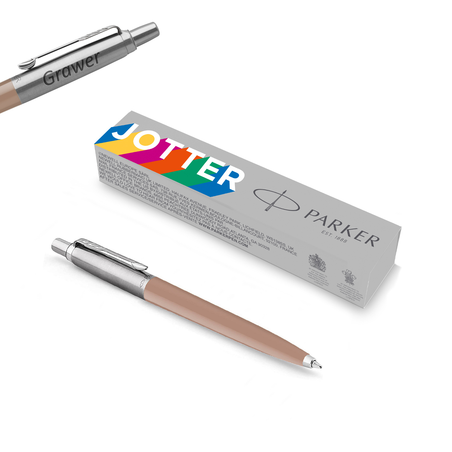 Parker Jotter Originals Brown Latte Tušinukas su graviravimu