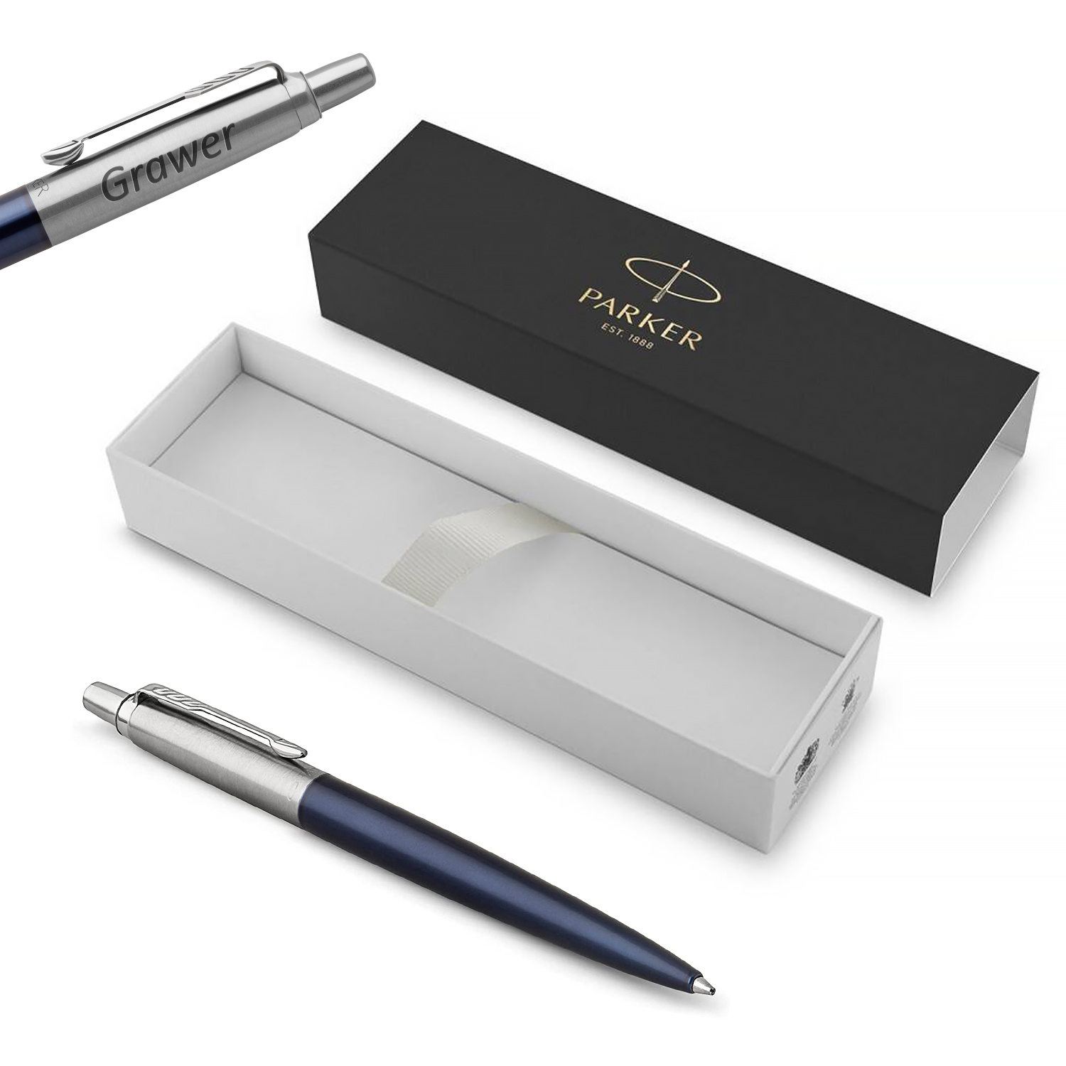 Parker Jotter Royal Blue CT Tušinukas su graviravimu