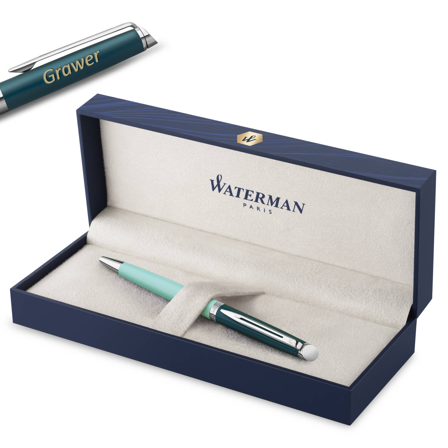 Waterman Hémisphère Color-Block Green CT Tušinukas su graviravimu