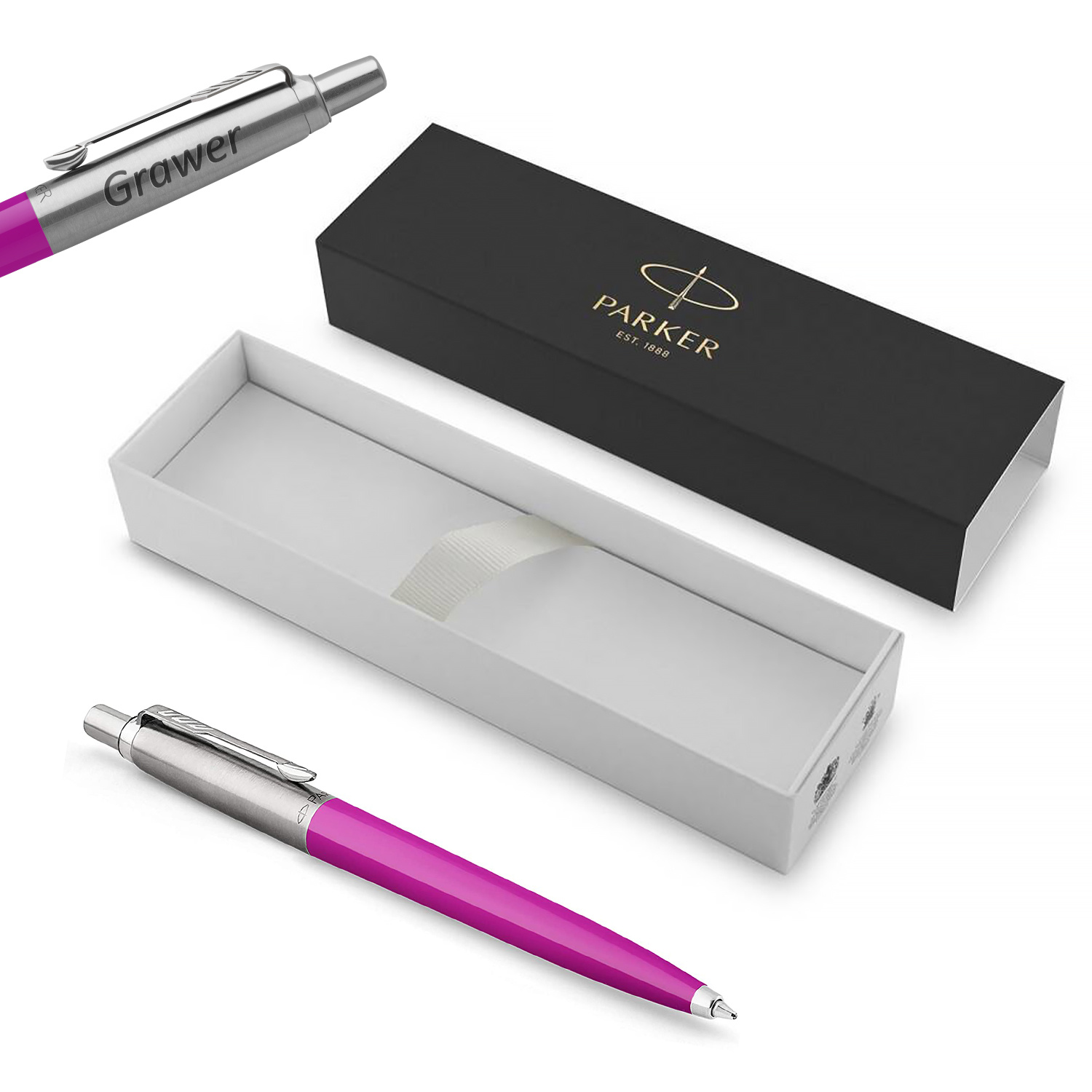 Parker Jotter Originals Magenta Tušinukas su graviravimu