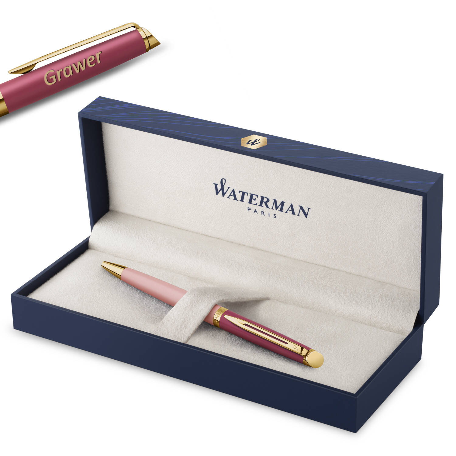 Waterman Hémisphère Color-Block Pink Tušinukas su graviravimu