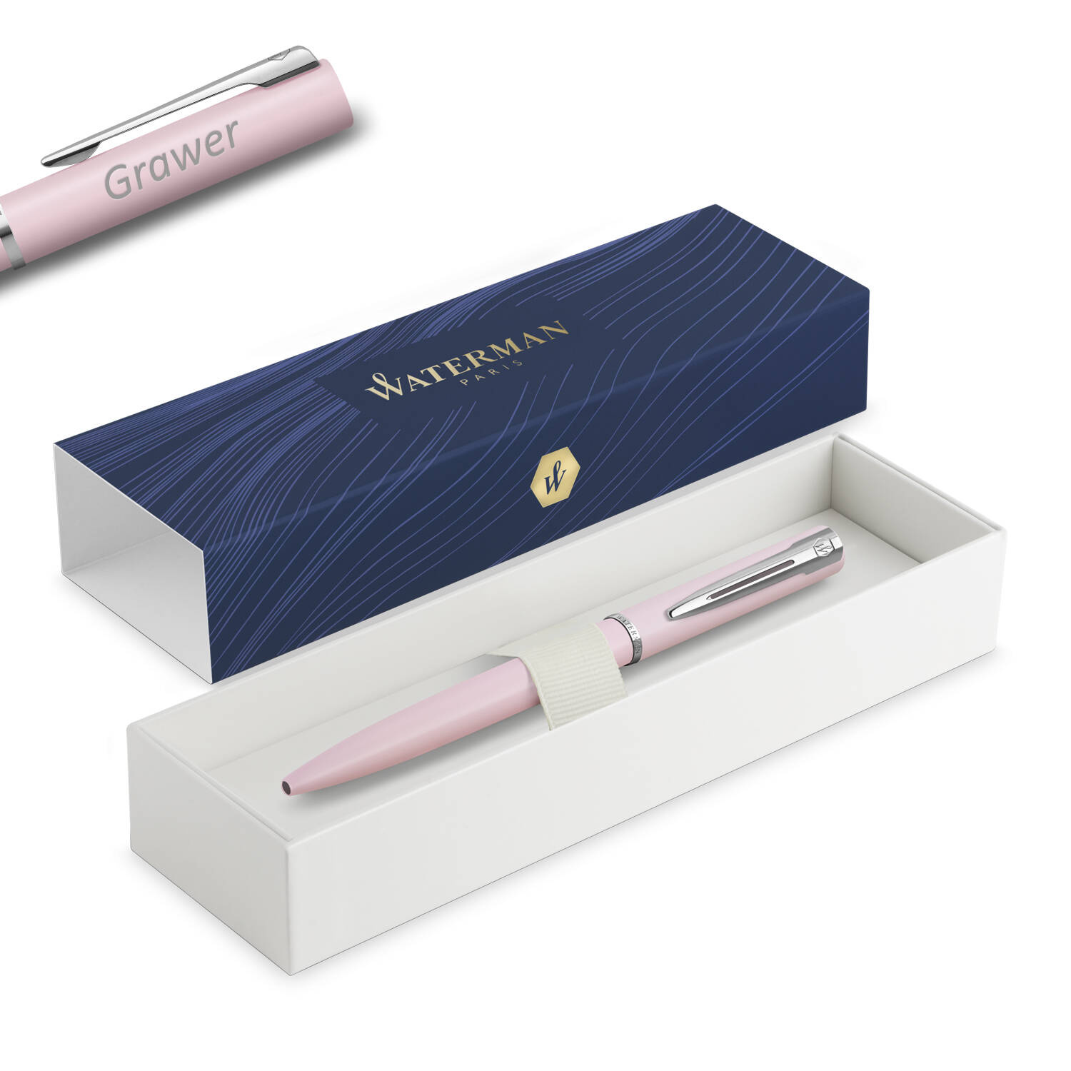 Waterman Allure Pastel Pink Tušinukas su graviravimu