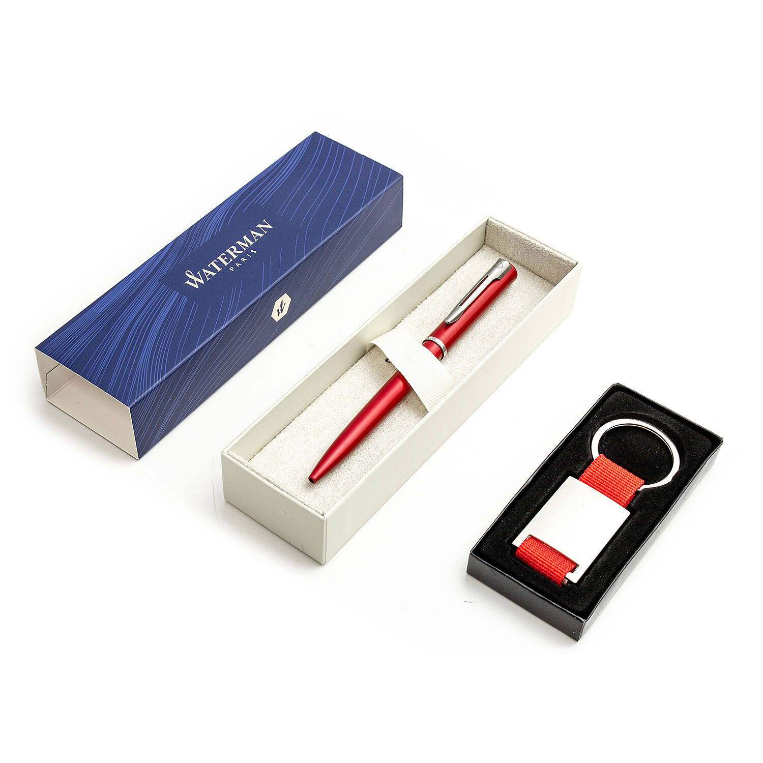 Waterman Allure Red Matte Tušinukas su raktų žiedu ir graviravimu