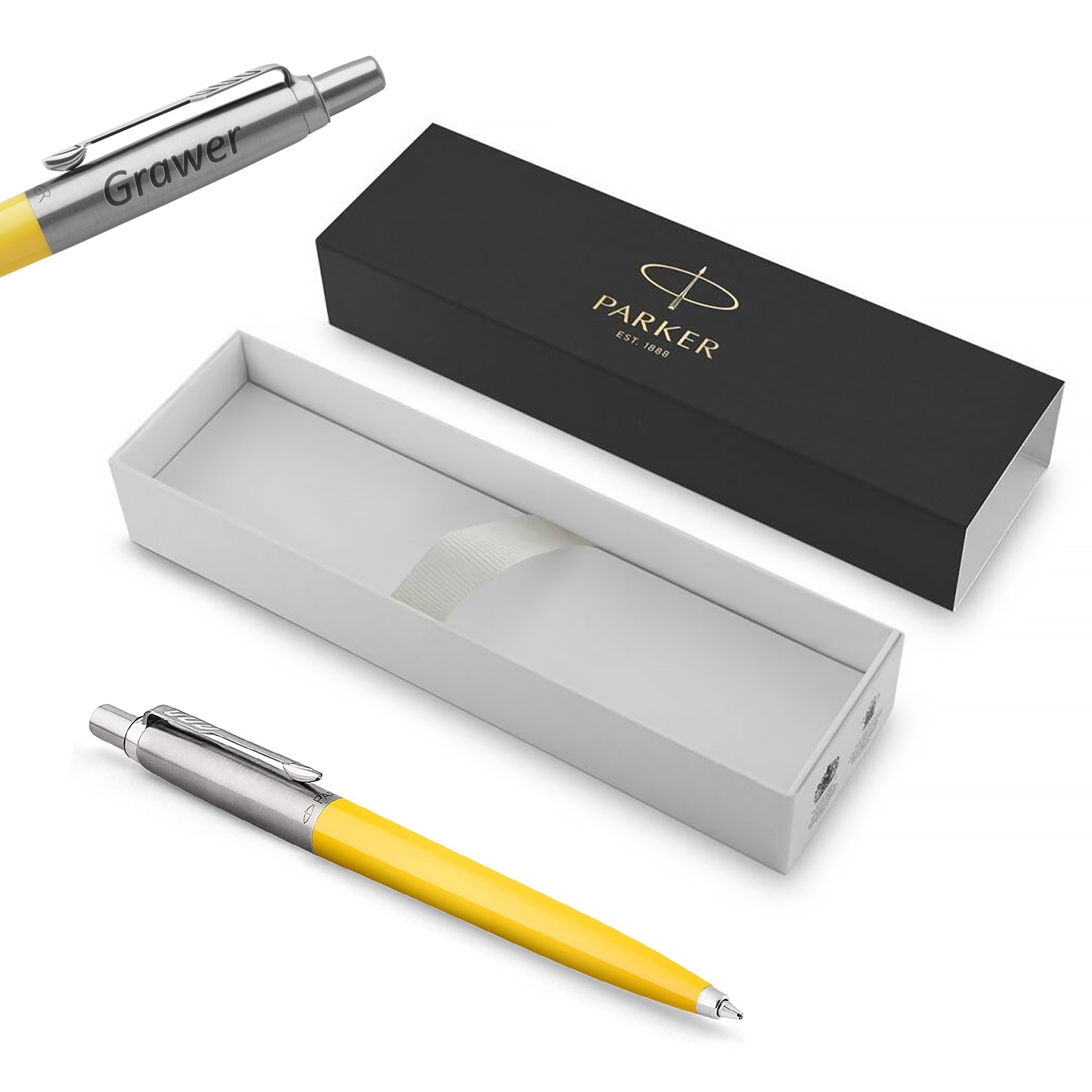 Parker Jotter Originals Yellow Tušinukas su graviravimu