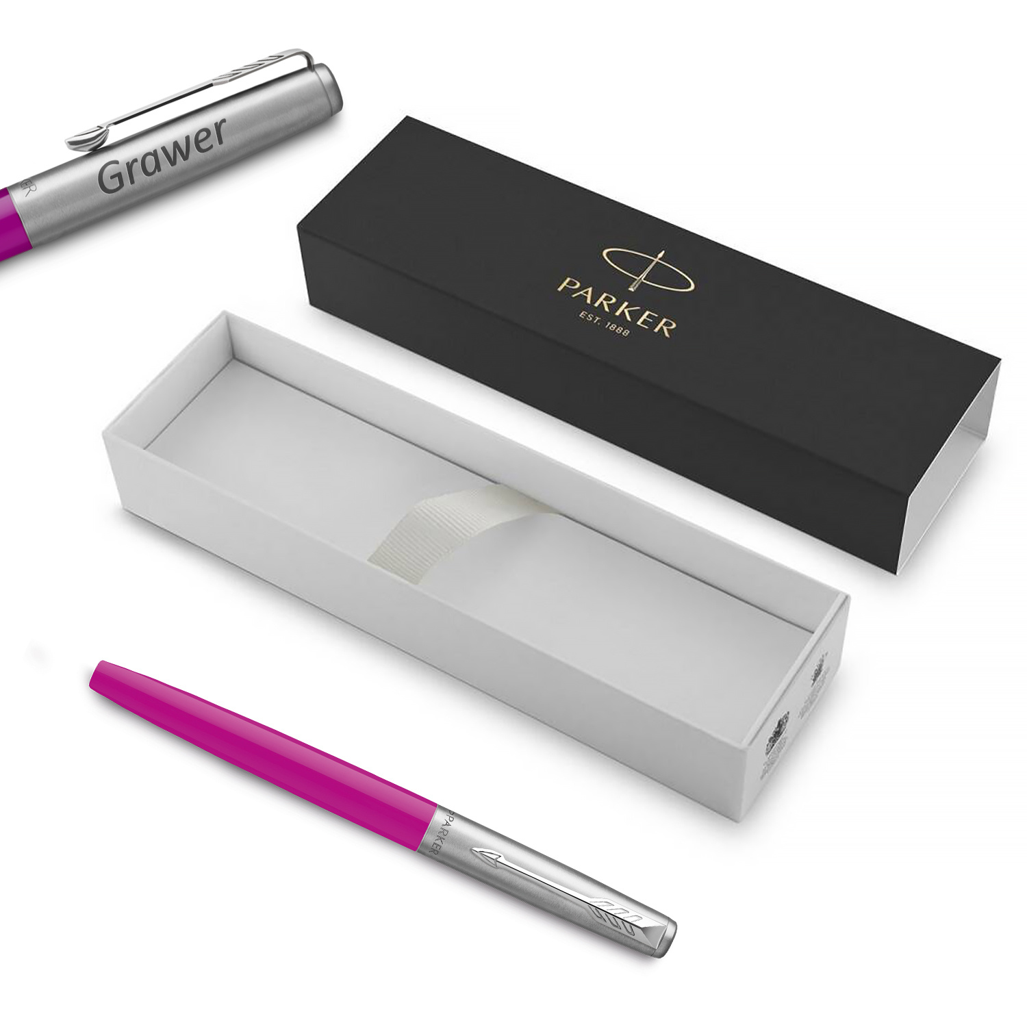 Parker Jotter Originals Magenta (M) Plunksnakotis su graviravimu