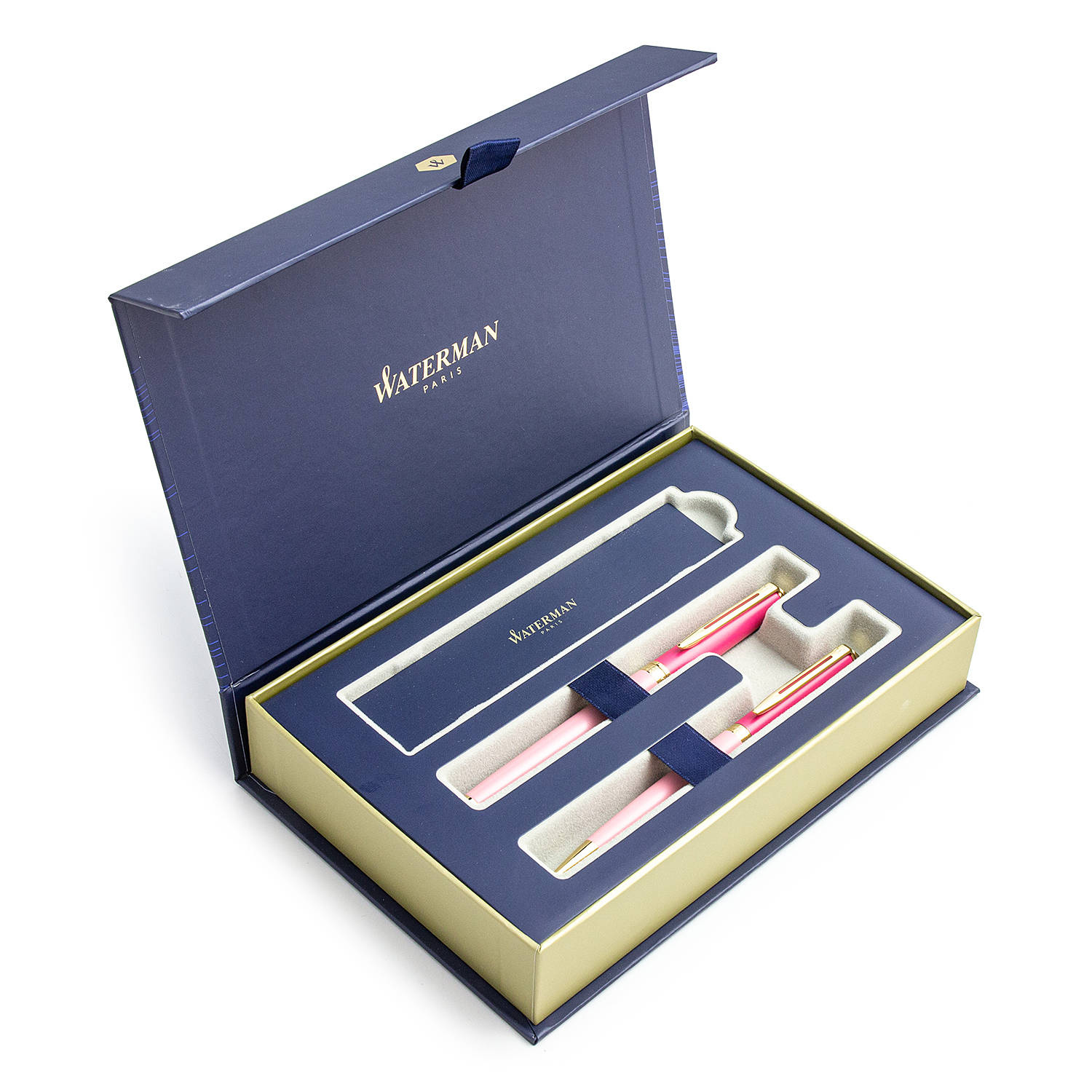 Waterman Hémisphère Color-Block Pink Plunksnakočio + Tušinuko rinkinys 2179896 + 2179899 dovanų dėžutėje