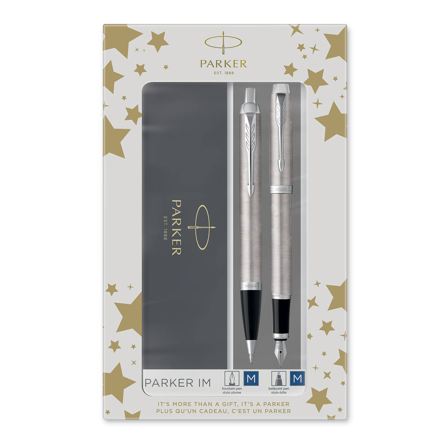 Parker Rinkinys: Plunksnakotis + Tušinukas IM Steel CT - 2183058
