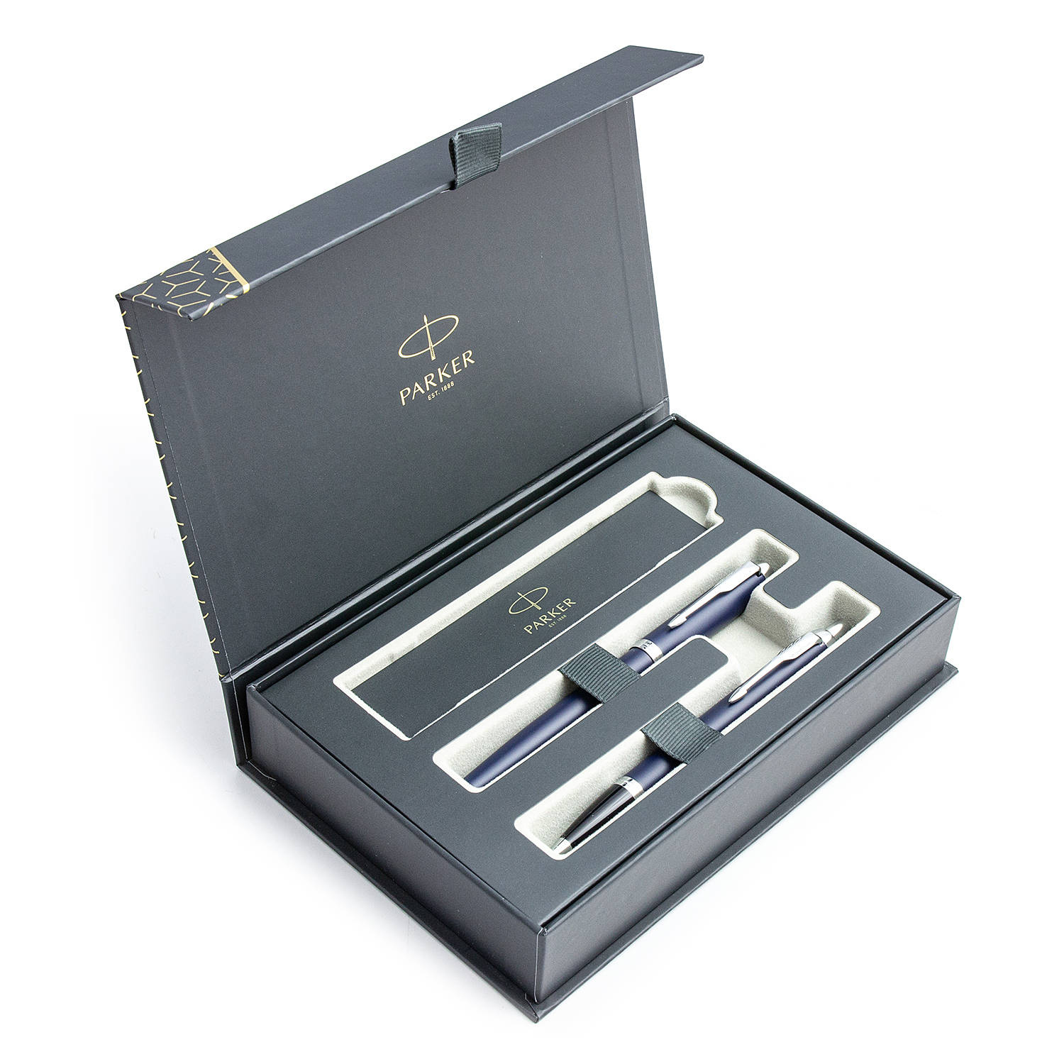 Parker IM Blue CT Plunksnakočio + Tušinuko rinkinys 1931647 + 1931668 dovanų dėžutėje