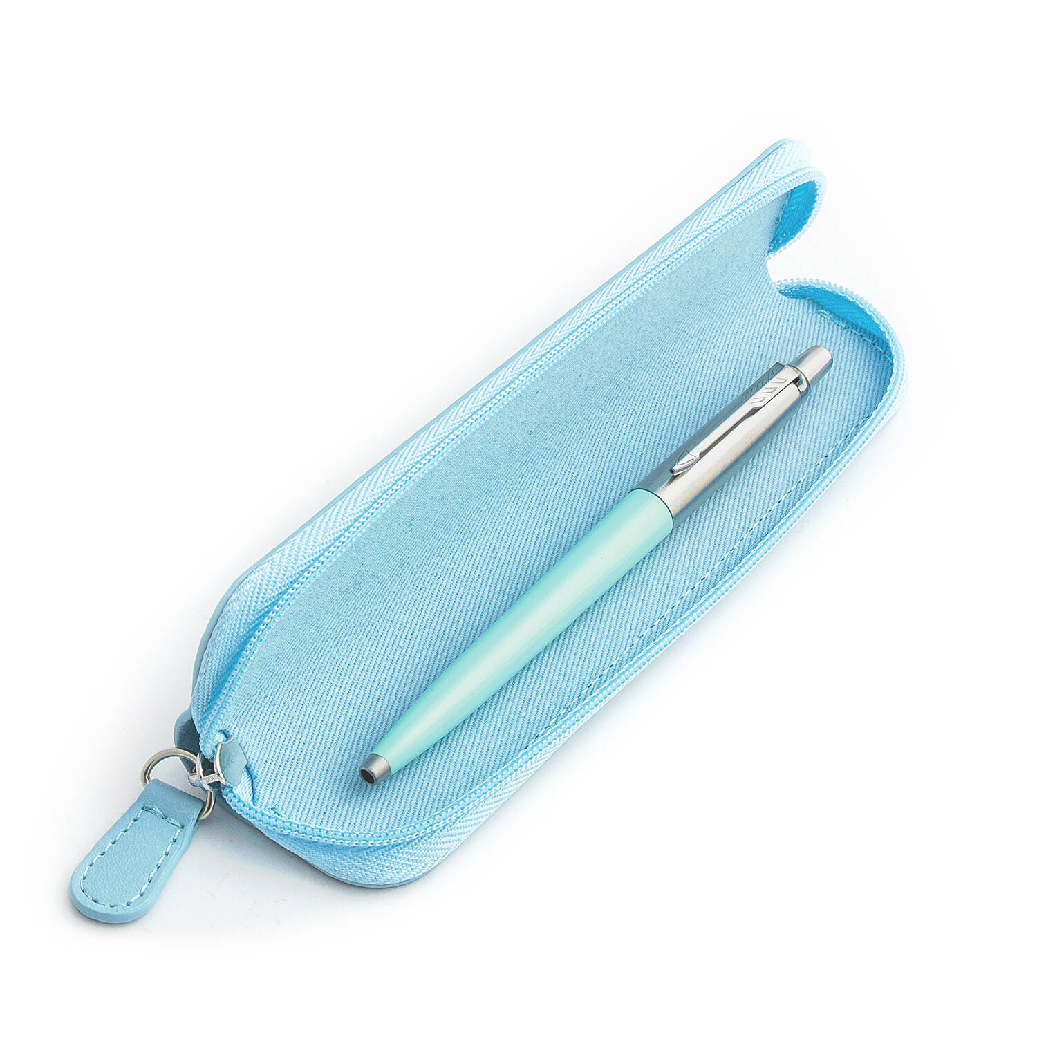 Parker Jotter Originals Mint Tušinuko dovanų rinkinys su mėlynu dėklu