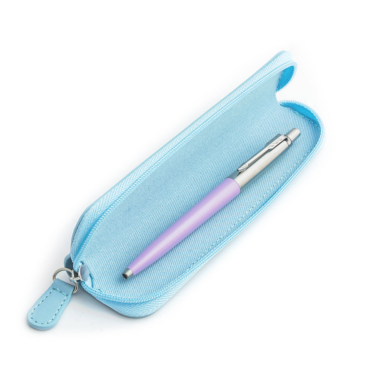 Parker Jotter Originals Lilac Tušinuko dovanų rinkinys su mėlynu dėklu