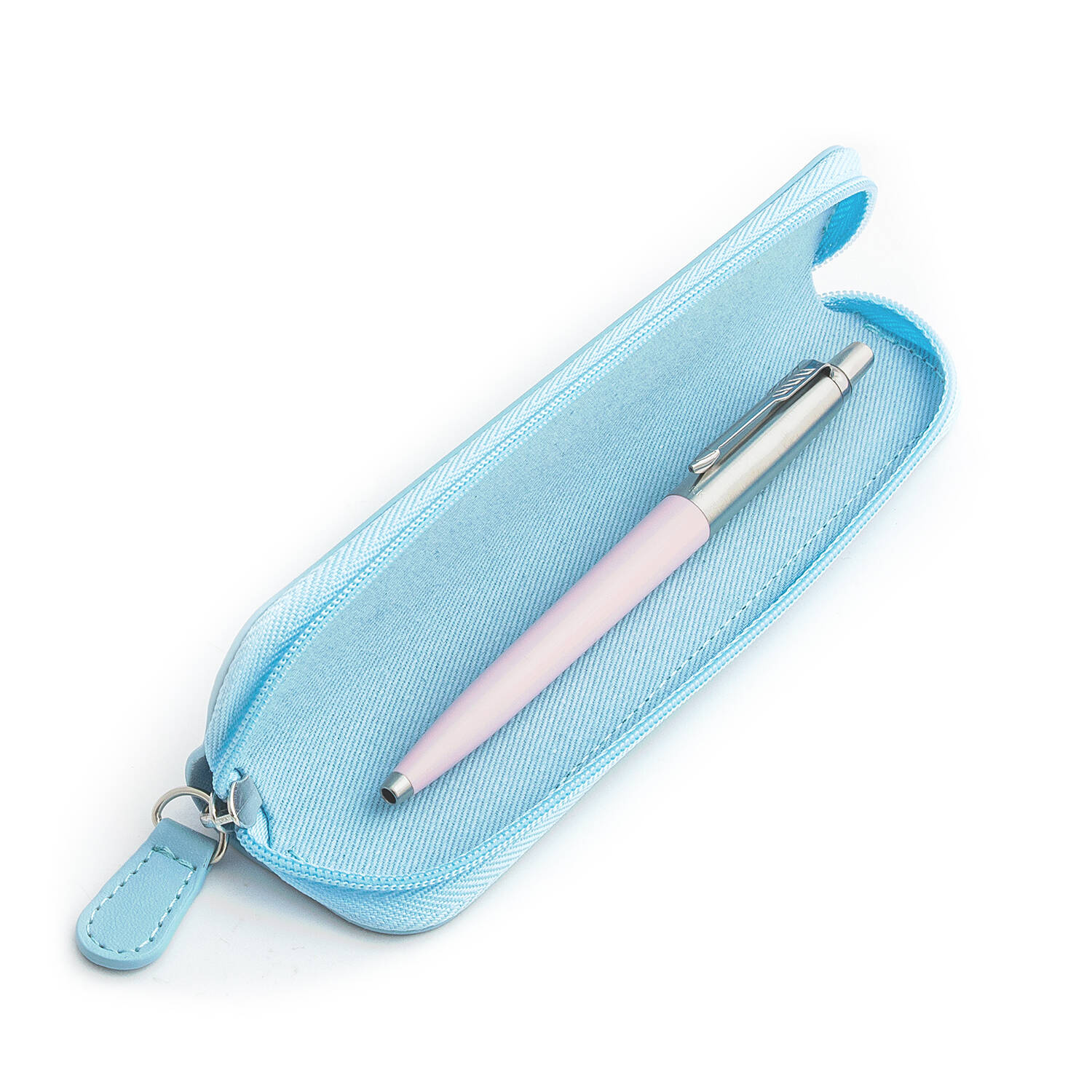Parker Jotter Originals Pink Tušinuklo dovanų rinkinys su mėlynu dėklu