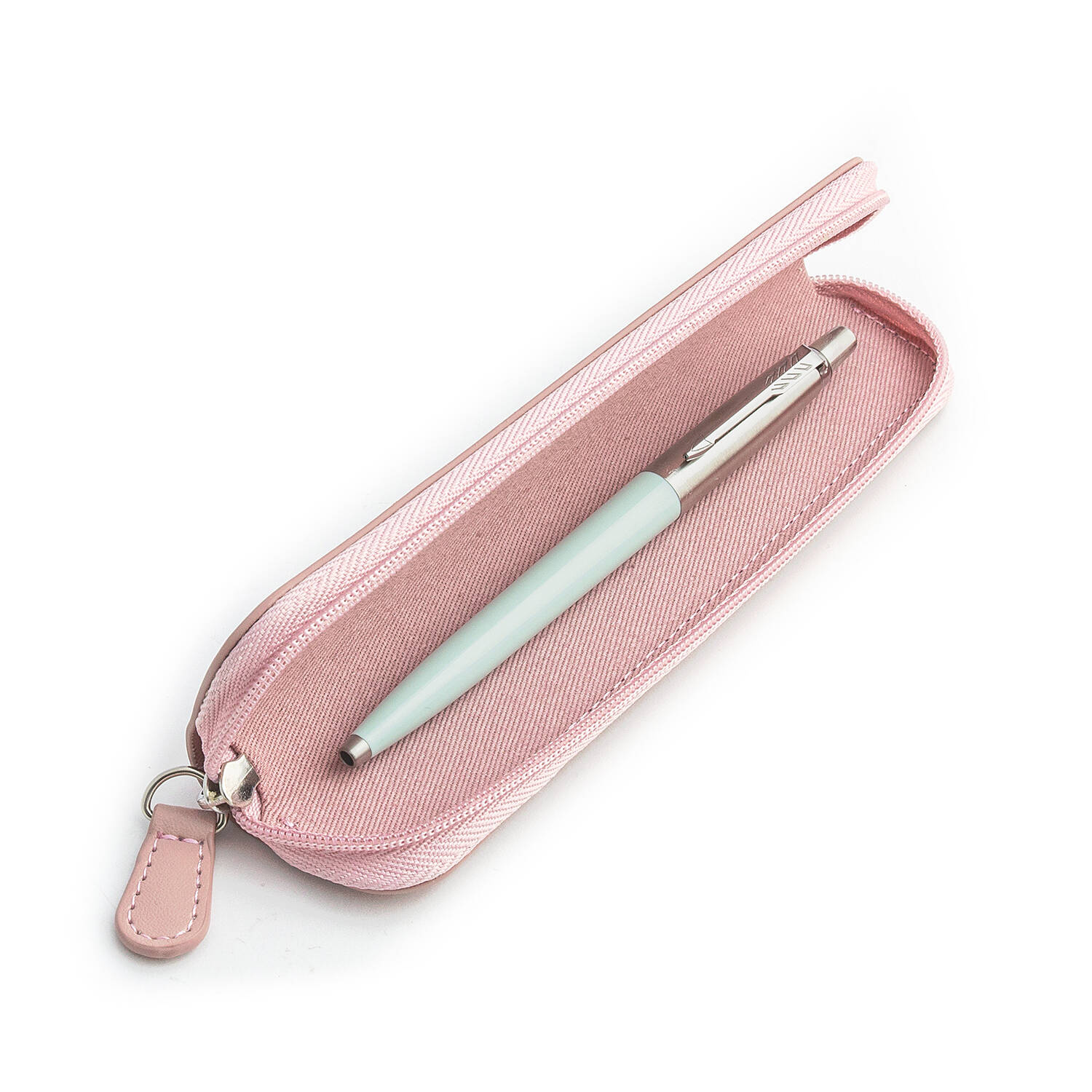 Parker Jotter Originals Pastel Blue Tušinuko dovanų rinkinys su rožiniu dėklu
