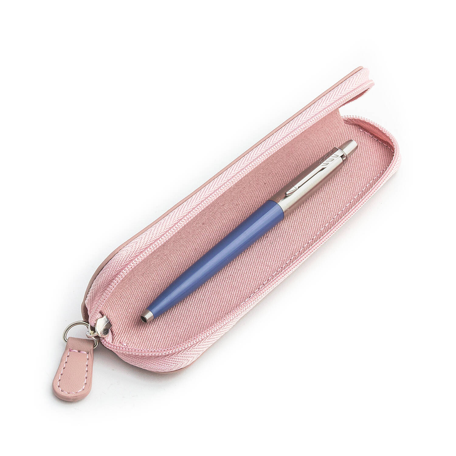 Parker Jotter Originals Blue Tušinuko dovanų rinkinys su rožiniu dėklu