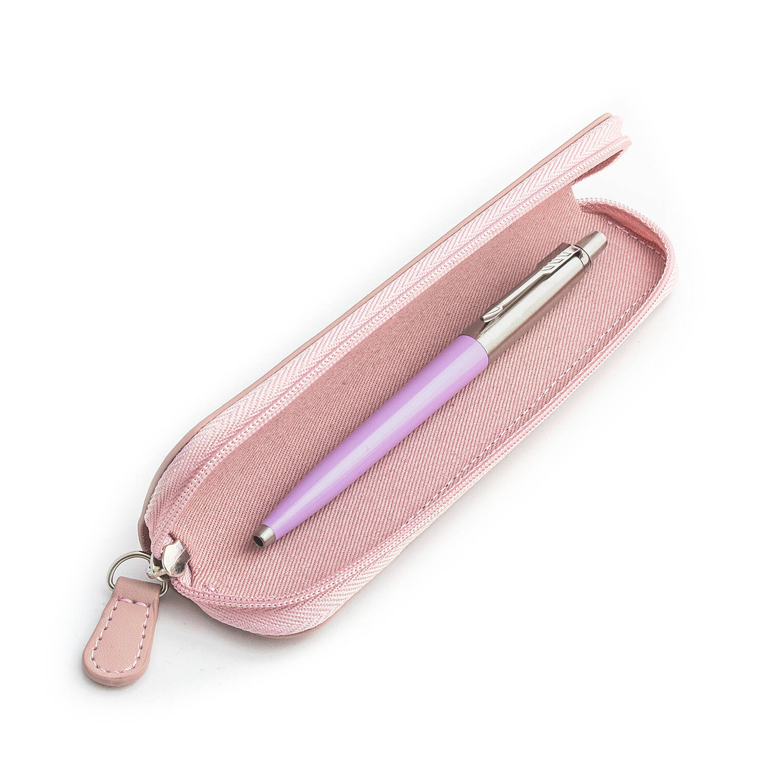 Parker Jotter Originals Lilac Tušinuko dovanų rinkinys su rožiniu dėklu
