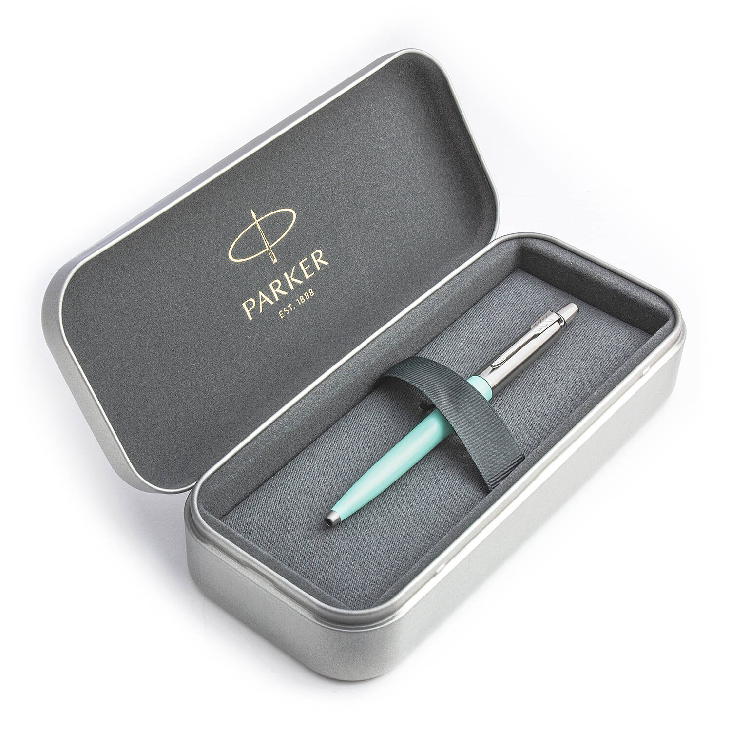 Parker Jotter Originals Mint Tušinuko dovanų rinkinys metalinėje dėžutėje
