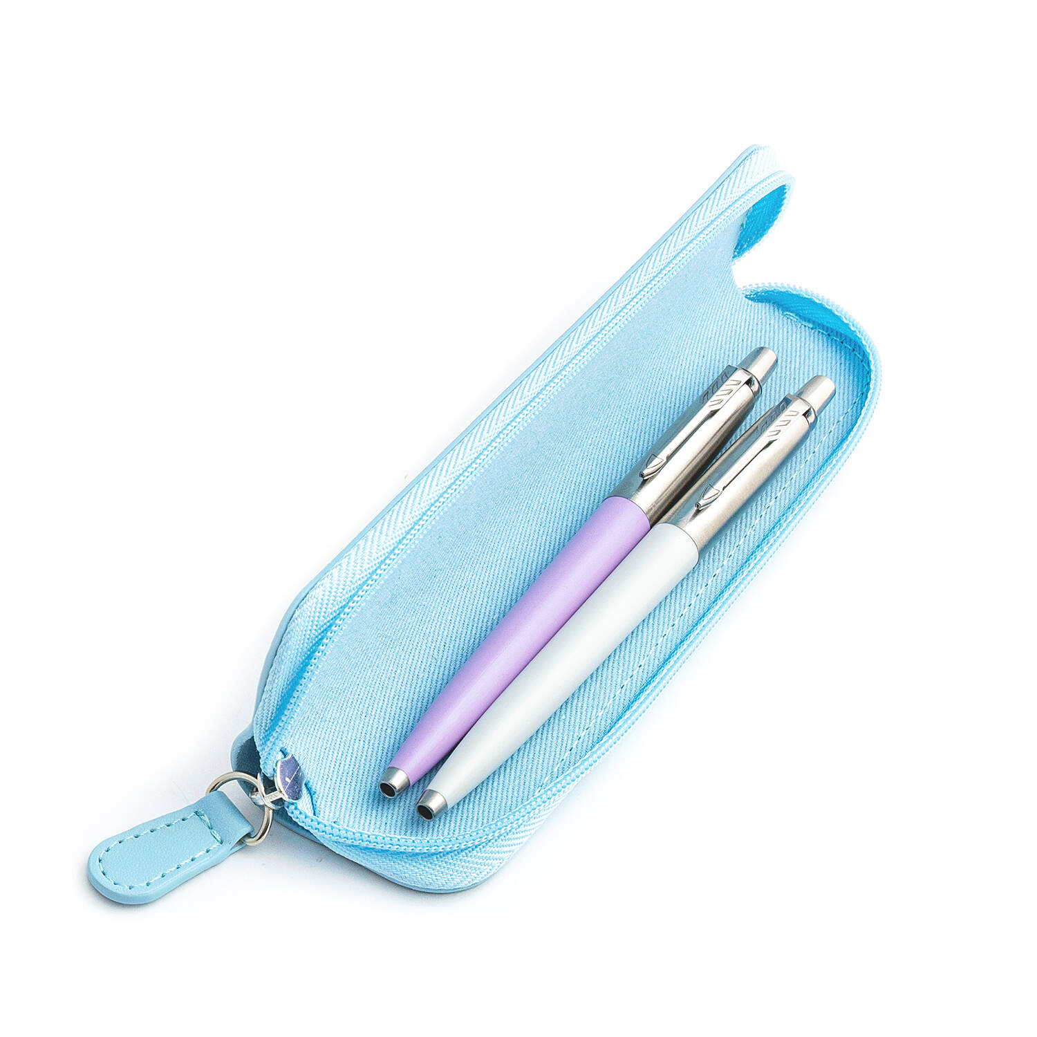 Parker Jotter Originals Lilac and Pearl Tušinukų dovanų rinkinys su mėlynu dėklu