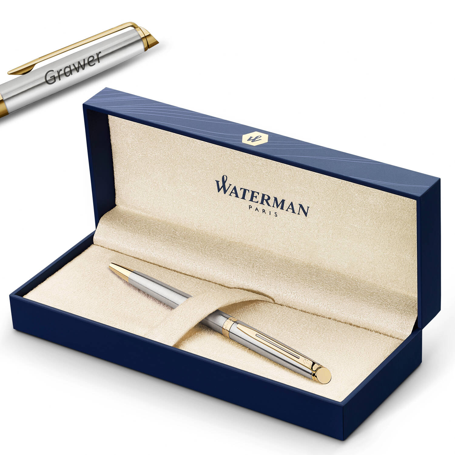 Waterman Hémisphère Steel GT Tušinukas su graviravimu