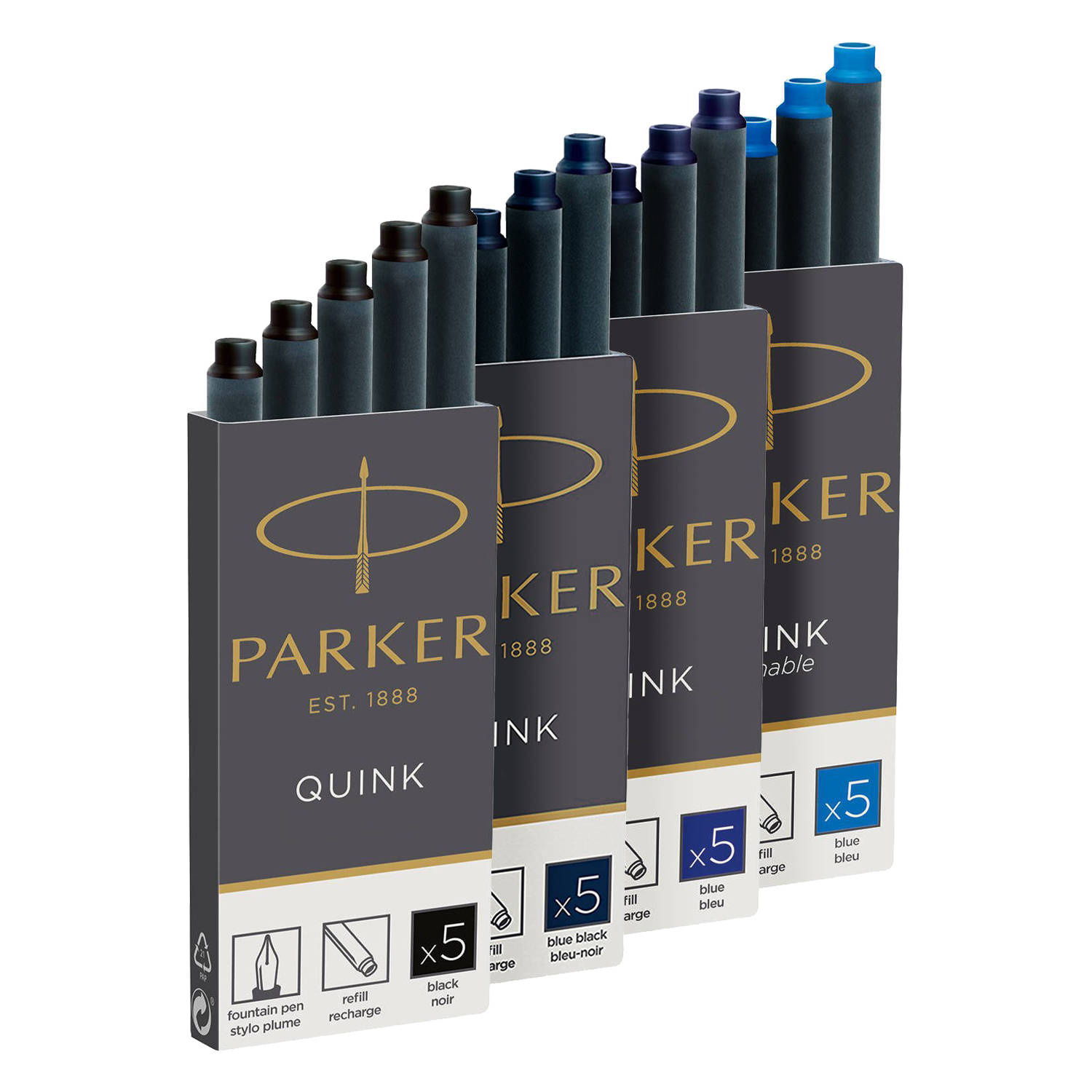 Parker kapsulių rinkinys 1950382+1950383+1950384+1950385