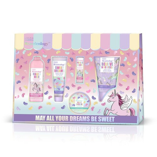 Baylis - Harding Šventinis, vaikiškas kūno priemonių rinkinys Beauticology Candy Dreamland Beauty Gift Set