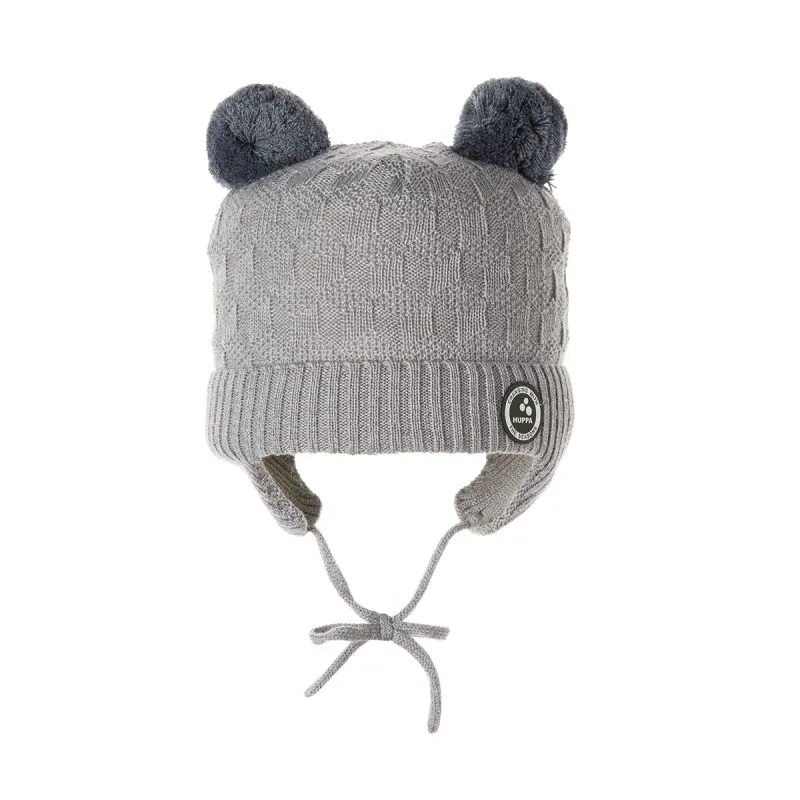 Huppa merino vilnos kepurė Remy, Light gray, M : Spalva - Šviesiai pilka