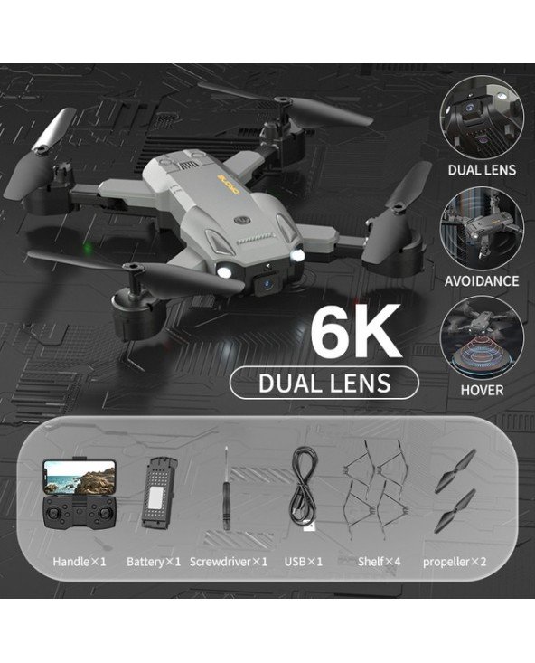 Q6 6K 4K kamera Dronas Wifi Fpv Dronai Fotografavimas kliūčių vengimas ketursparnis nuotolinio valdymo pultas orlaivis