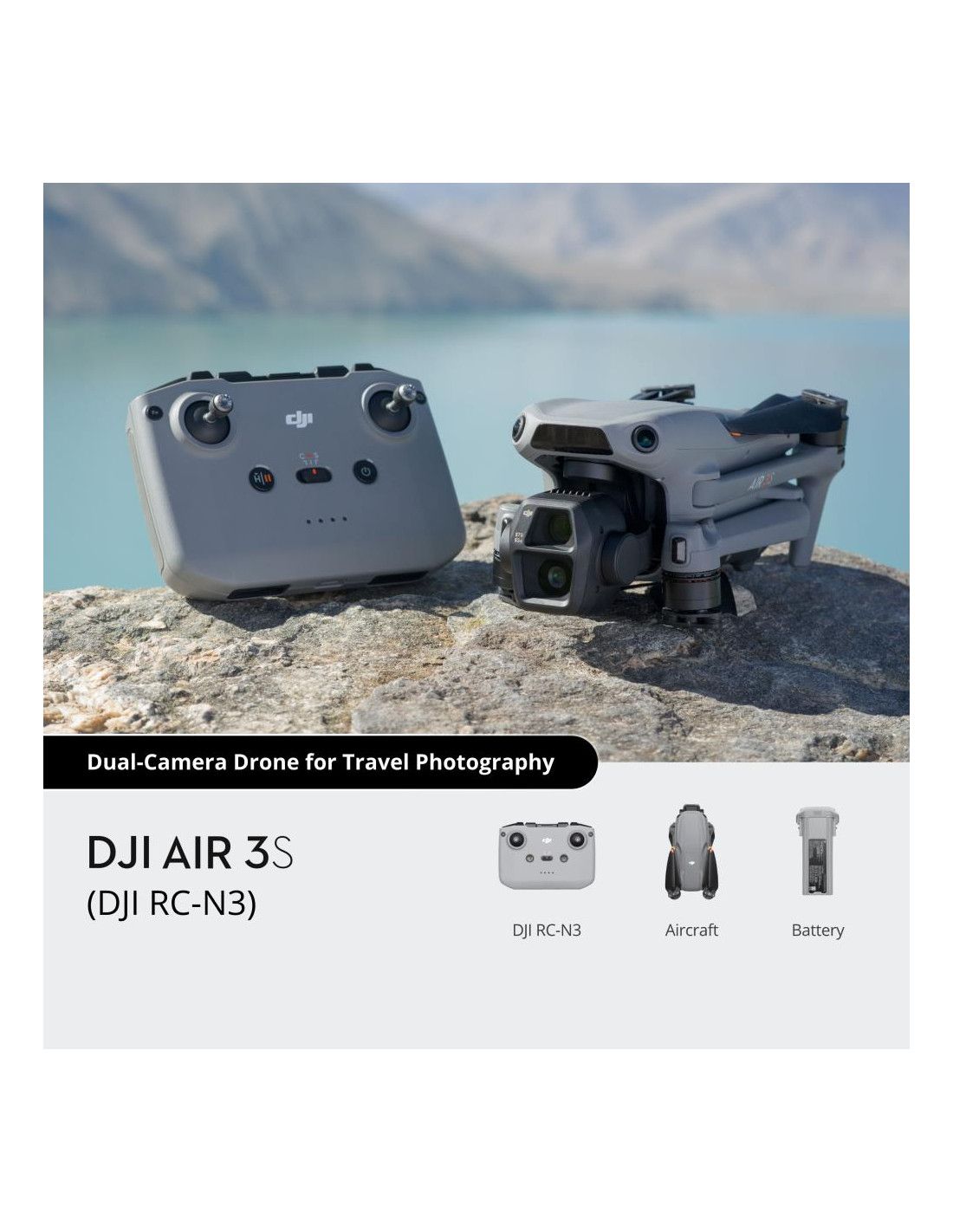 Drone, DJI, Air 3S (DJI RC-N3), Consumer, CP.MA.00000814.03