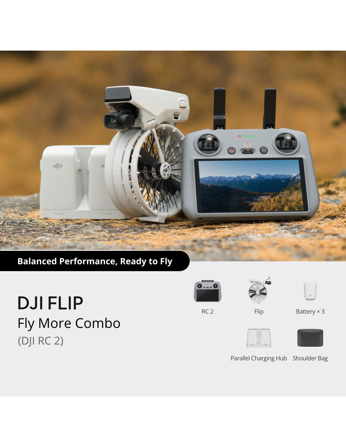 DJI DRONE FLIP FLY MORE COMBO su RC 2 PULTU CP.FP.00000181.01 DJI