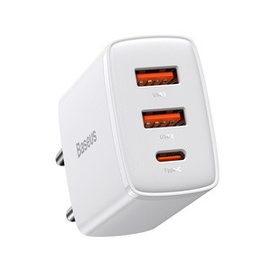 Baseus kompaktiškas greitas įkroviklis 2xUSB+C 30W