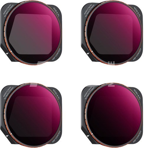 DJI Mavic 3 Classic Filter 4pcs Set (ND8&PL + ND16&PL + ND32&PL + ND64&PL) with Single-sided Anti-reflection Green Film Waterproof and Scratch-resistant