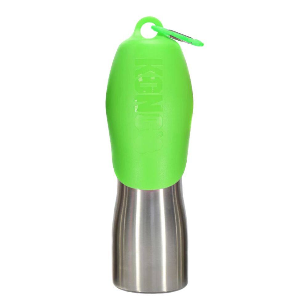 KONG H2O Stainless Steel Water Bottle Green 255ml arba 740 ml gertuvė - Produkto Tūris 255ml