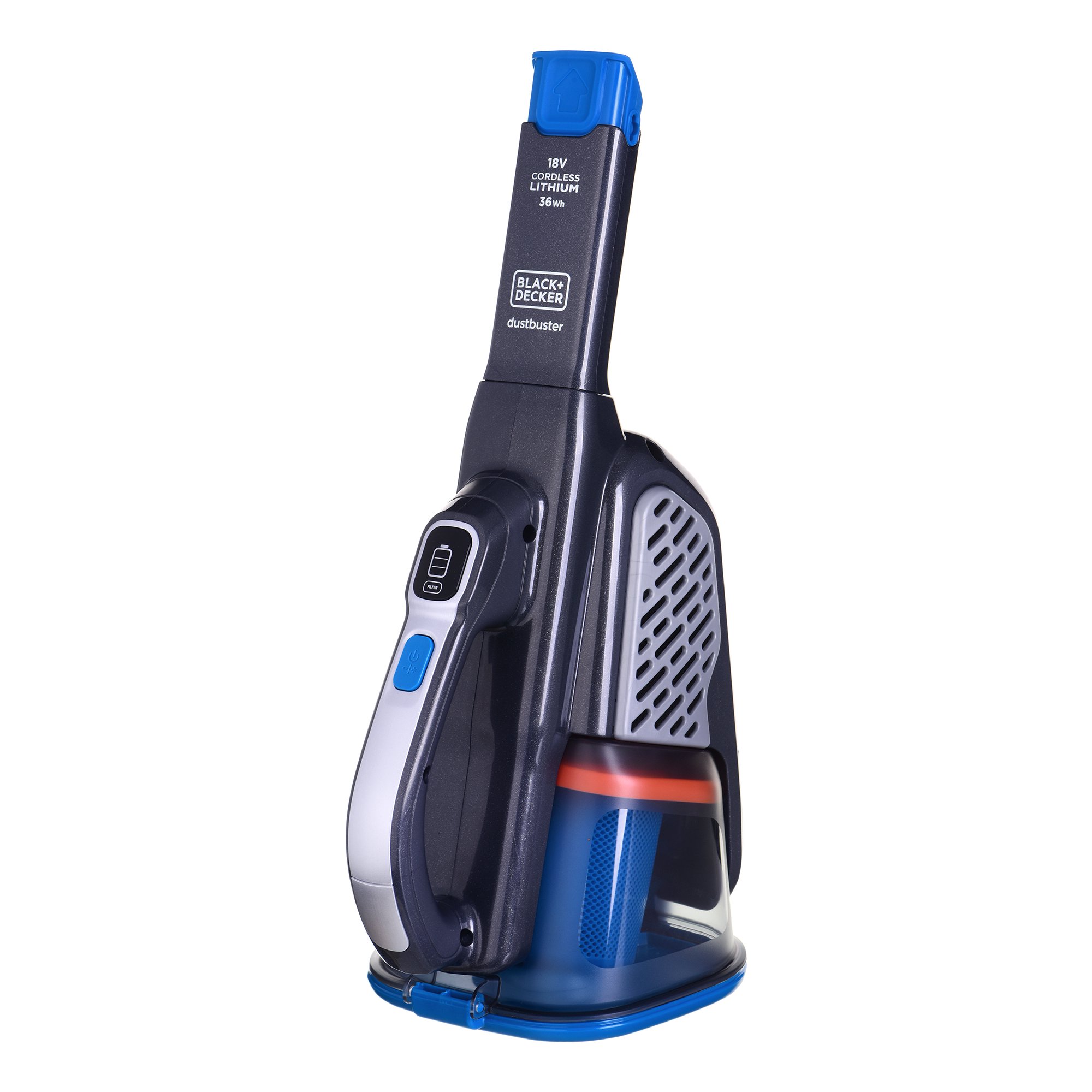 Dulkių siurblys Black & Decker BHHV520BF,  Black, Blue, Silver