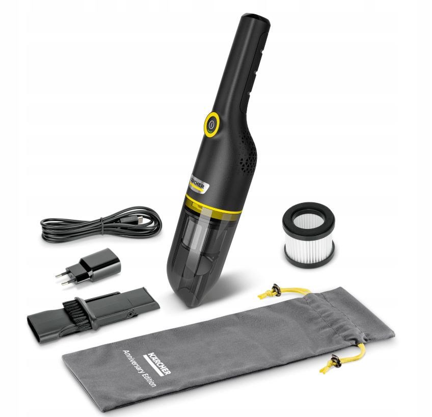 Kärcher CVH CVH Anniversary Edition Plus nešiojamasis dulkių siurblys Juoda, geltona Be krepšio