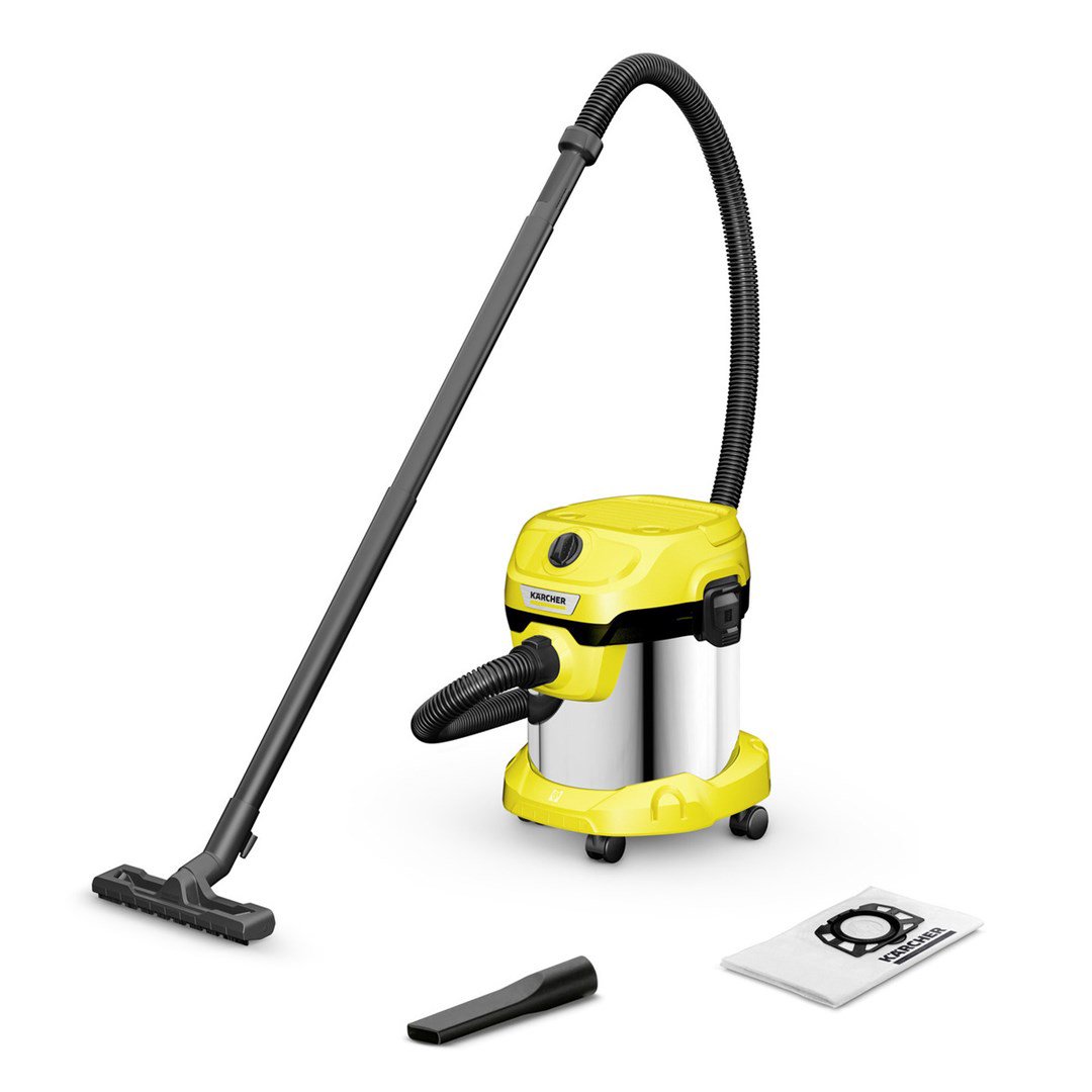 Kärcher V-15/4/18 15 L Būgninis siurblys Sausa 1000 W Dulkių maišas