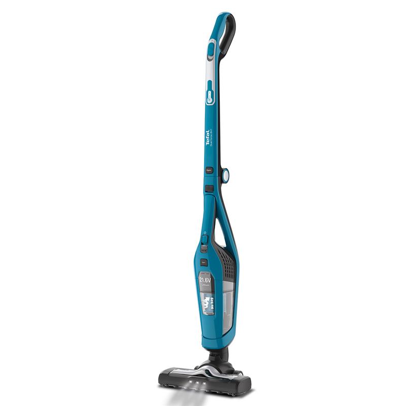 Dulkių siurblys TEFAL TY6751 Dual Force, rankinis 2in1, rankinis ir rankinis, 21.6 V, veikimo laikas (maks.) 45 min, mėlynas