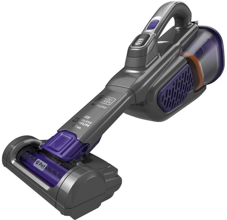 Dulkių siurblys BLACK & DECKER BHHV520BFP-QW, belaidis veikimas, 18 V, juodas/violetinis