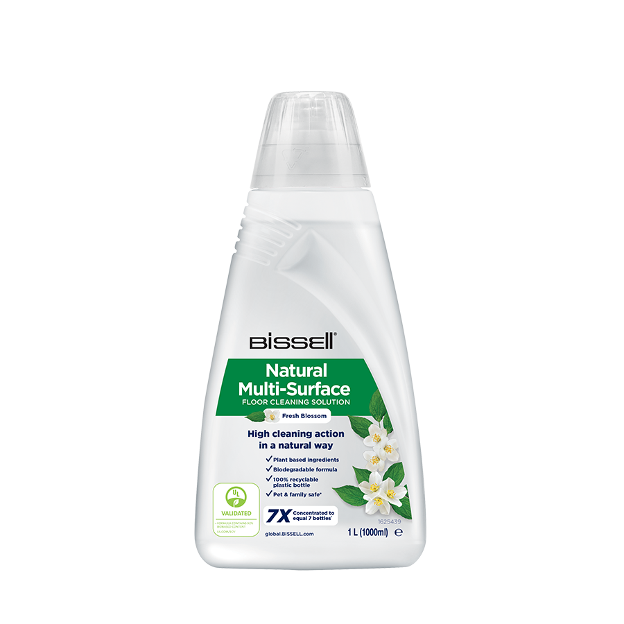 Ploviklis Bissell Natural Multi-Surface Floor Cleaning Solution for BISSELL CrossWave, SpinWave, SpinWave Robot & HydroWave machines, 1000 ml