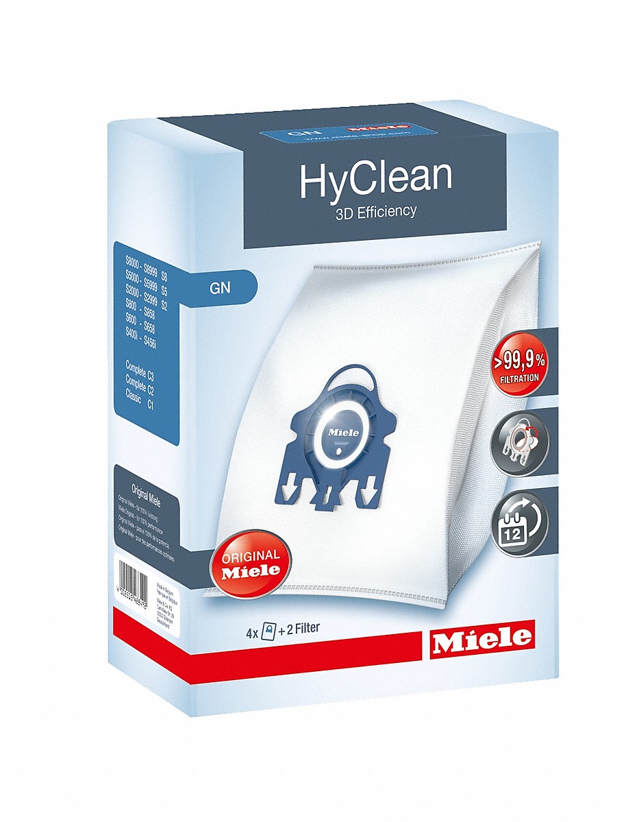 Dulkių siurblio maišeliai MIELE GN HyClean 3D