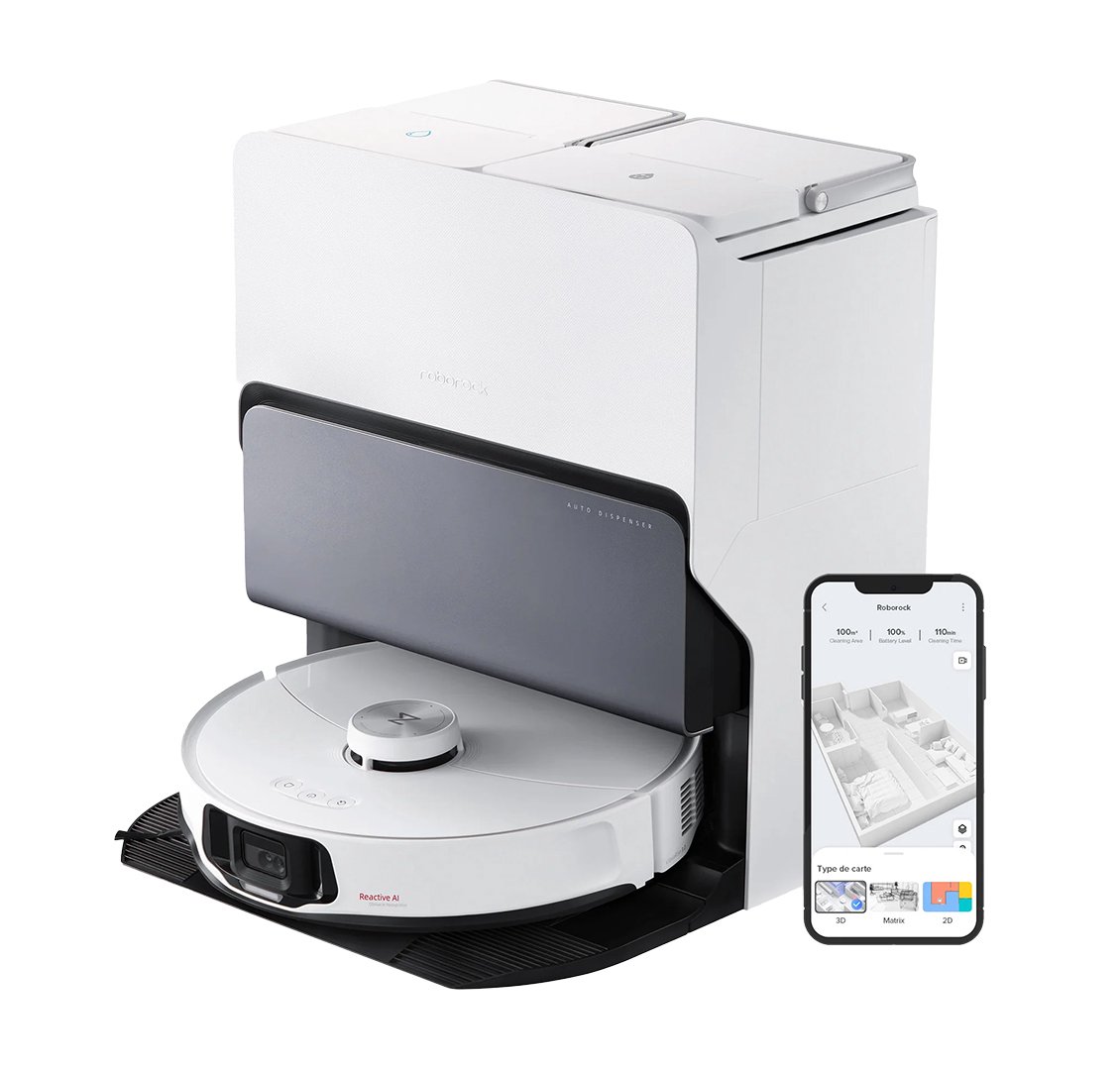 Dulkių siurblys robotas ROBOROCK S8 MaxV Ultra, Baltas