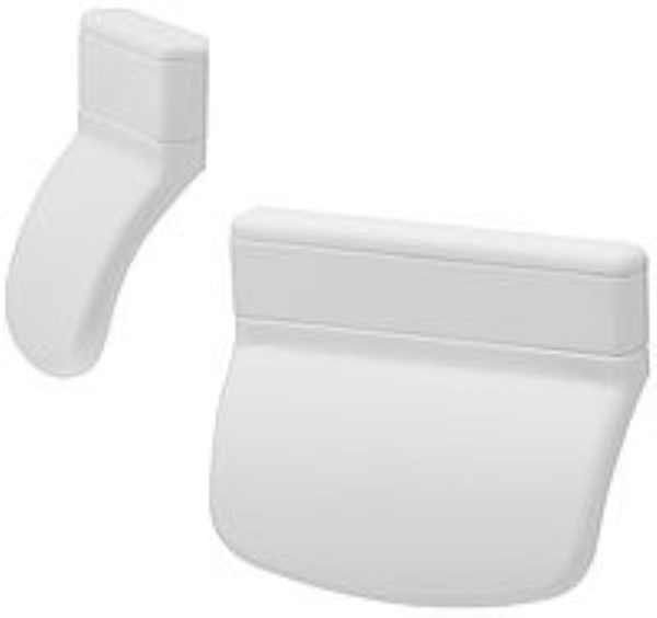 Rankena balkono 55 x 70 mm balta plastikinė 115.9016 FAM